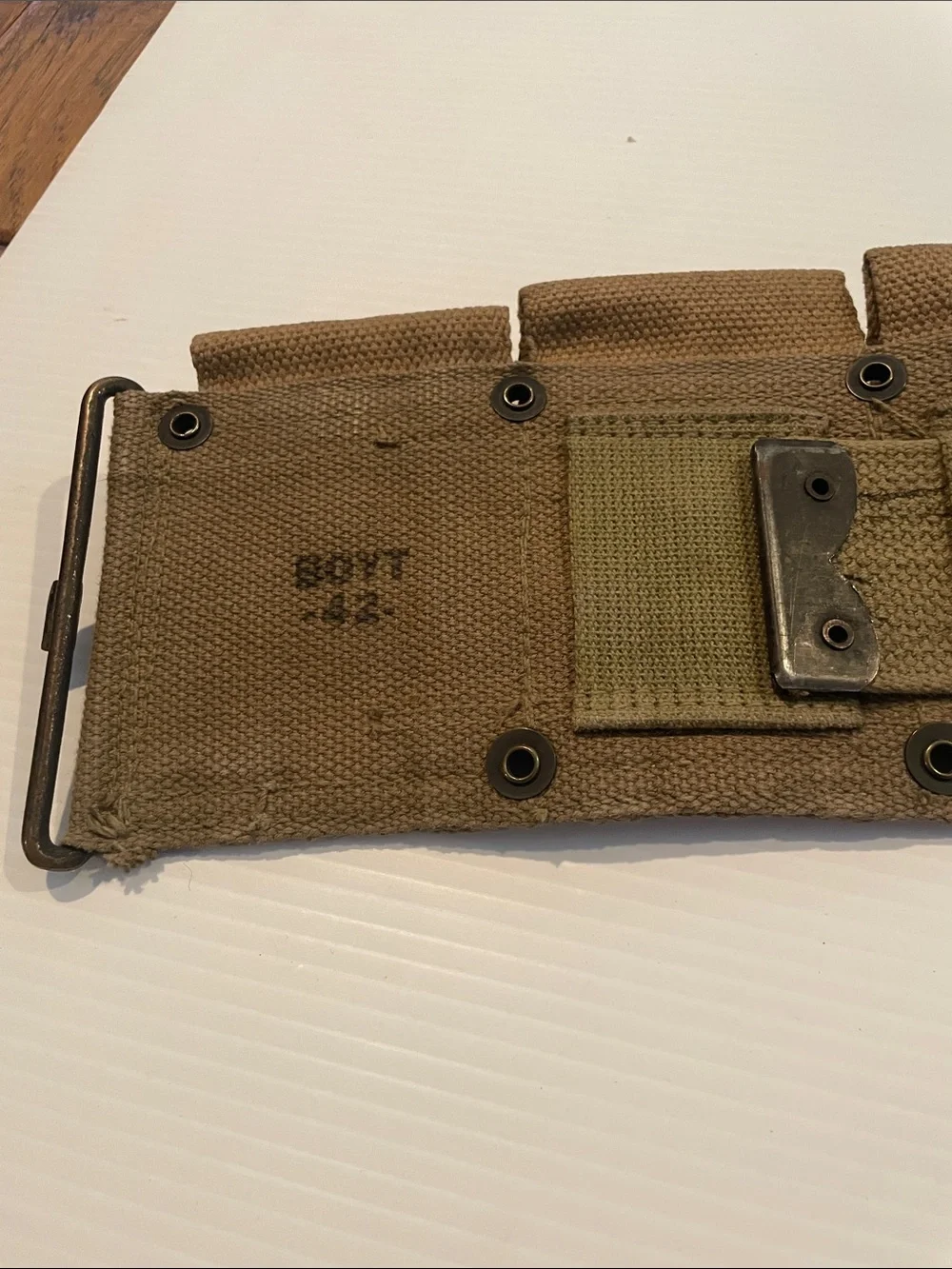 Vintage WW11 US Army Boyt 42 Cartridge Belt and Dressing Pouch